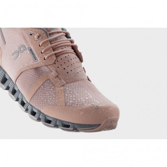 On Cloud Waterproof Running Shoes Rose/Lunar - Picture 13 of 13